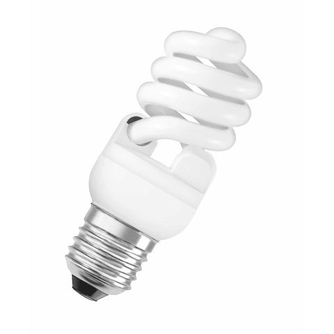 Osram 15W E27 Daylight Mini Twist Spiral CFL Globe, 5 Pack