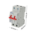 Deta 32A Single Phase MCB 1P NC Curve 10KA - Circuit Protection Device - Light Grey - SuperSaverAU - view 3