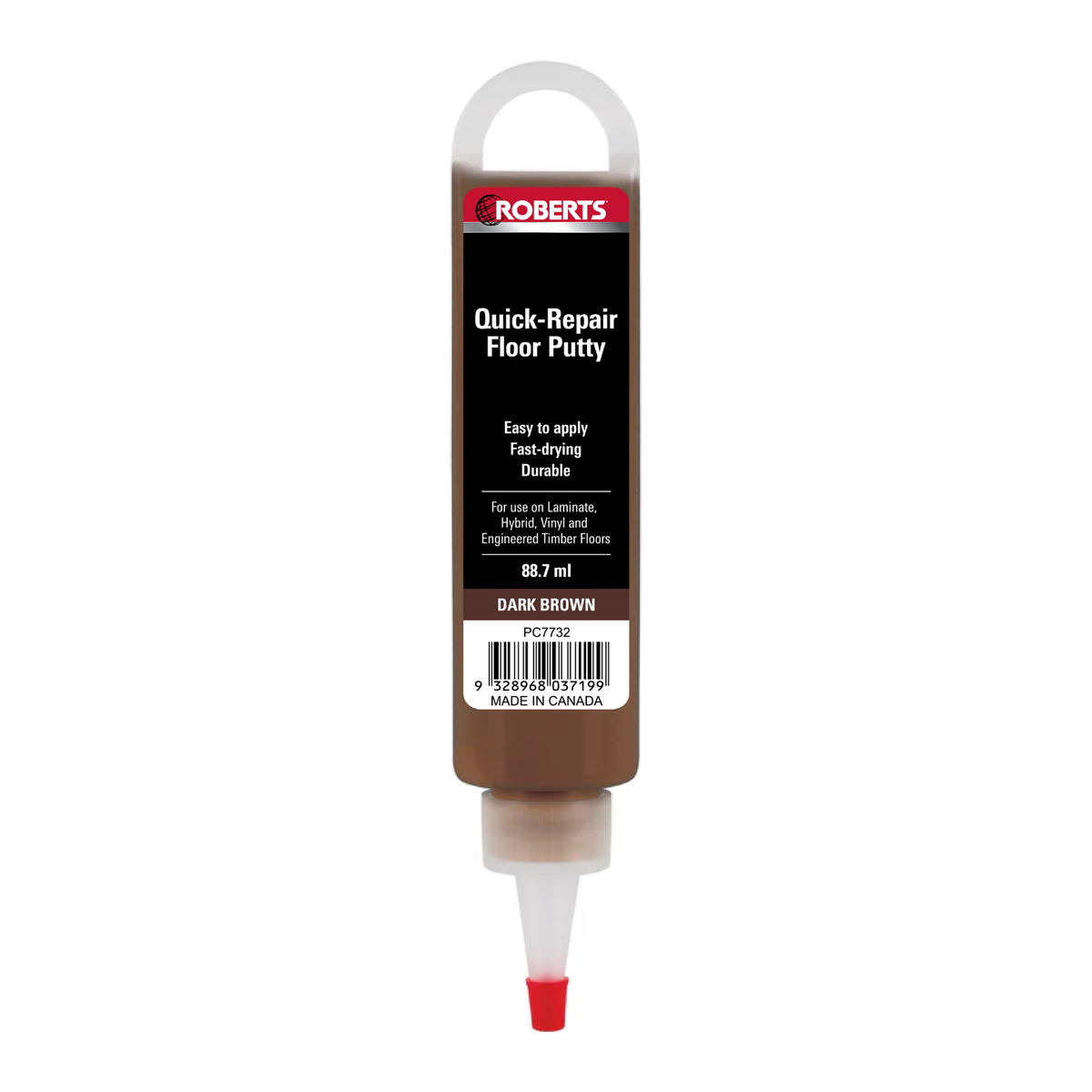 Roberts Quick Repair Floor Putty - Acrylic - Dark Brown - 88ml - Fast Drying - SuperSaverAU - view 1