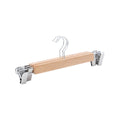 Practa Wooden Clip Clothes Hangers 3 Pack - Durable Wood - 55mm x 120mm x 330mm - Natural - SuperSaverAU - view 5