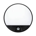 Brilliant 10W Alston Black Slimline Round Bunker Sensor Light Outdoor 21302/06