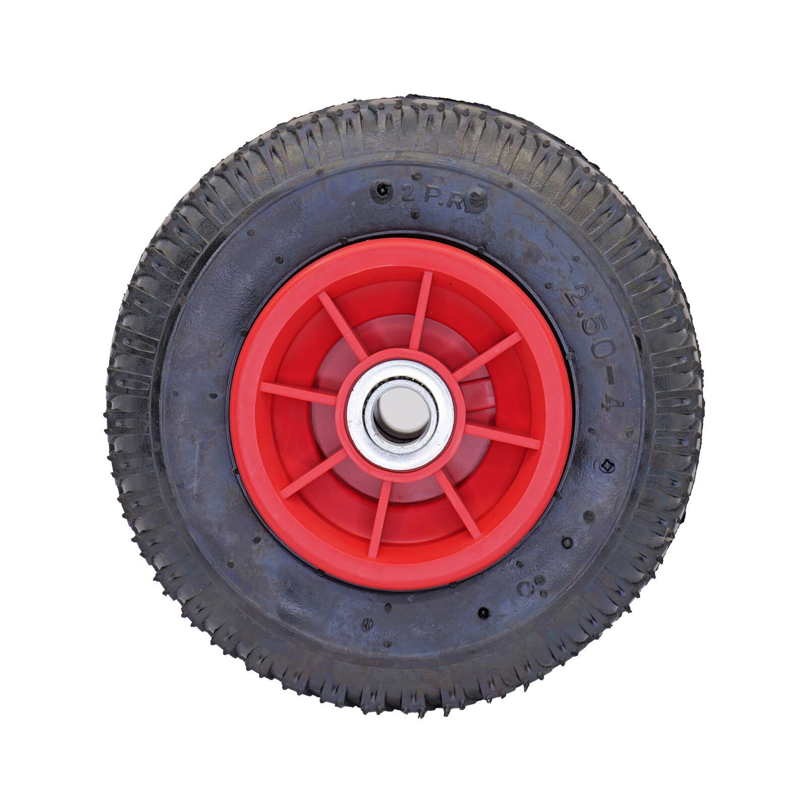 Easyroll 2.5 x 4" Pneumatic Nylon Trolley Wheel, 3/4" Axle, 100kg