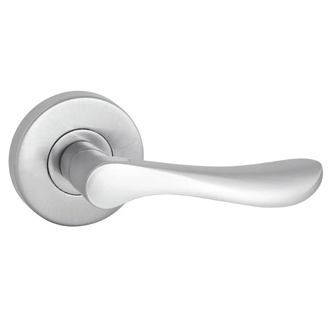 Gainsborough Satin Chrome G4 Series Florence Passage Leverset 63mm Zinc - SuperSaverAU - view 1