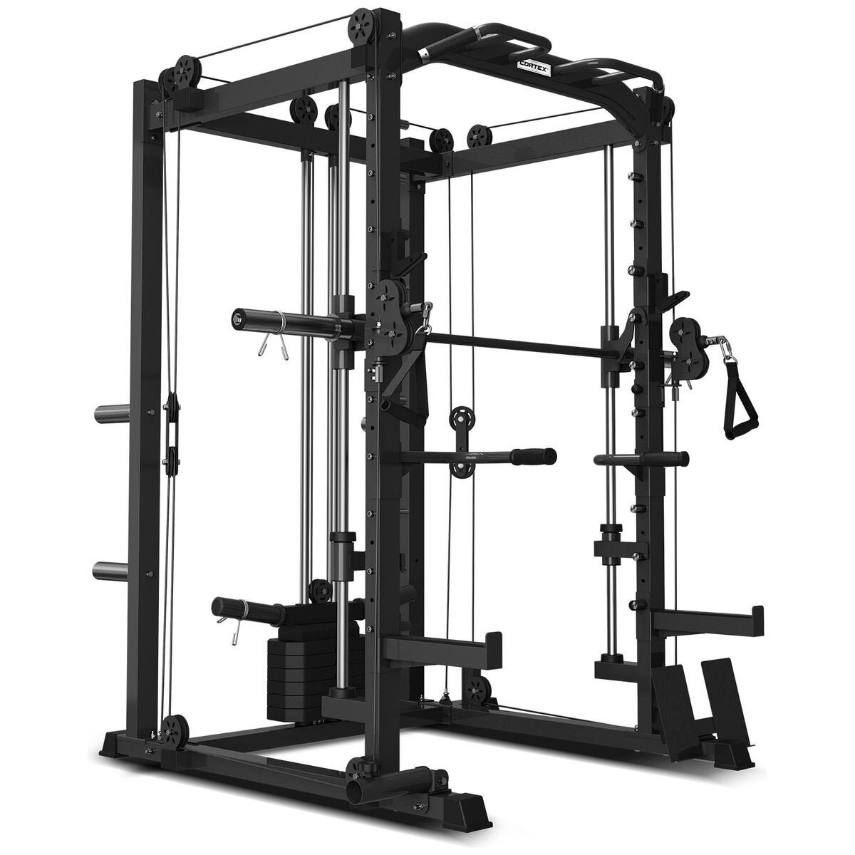 Cortex Six-in-One Power Rack - Smith and Cable Machine in Black - CSST-SM20