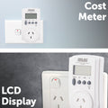 Arlec Energy Cost Electrical Meter - Measures Energy Use - LCD Display - White - SuperSaverAU - view 5