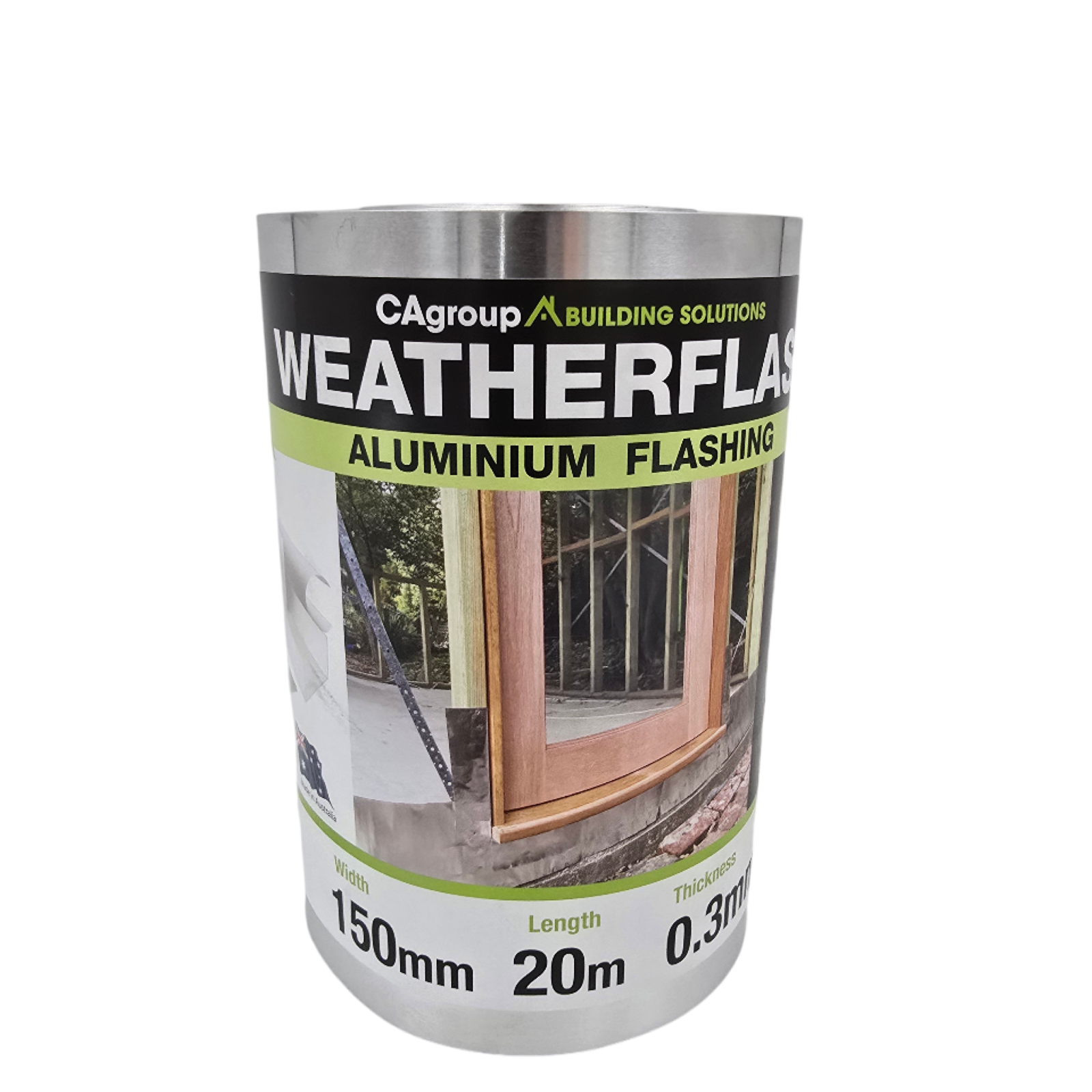CAgroup 150mm x 20m x 0.3mm Aluminium Weatherflash Flashing