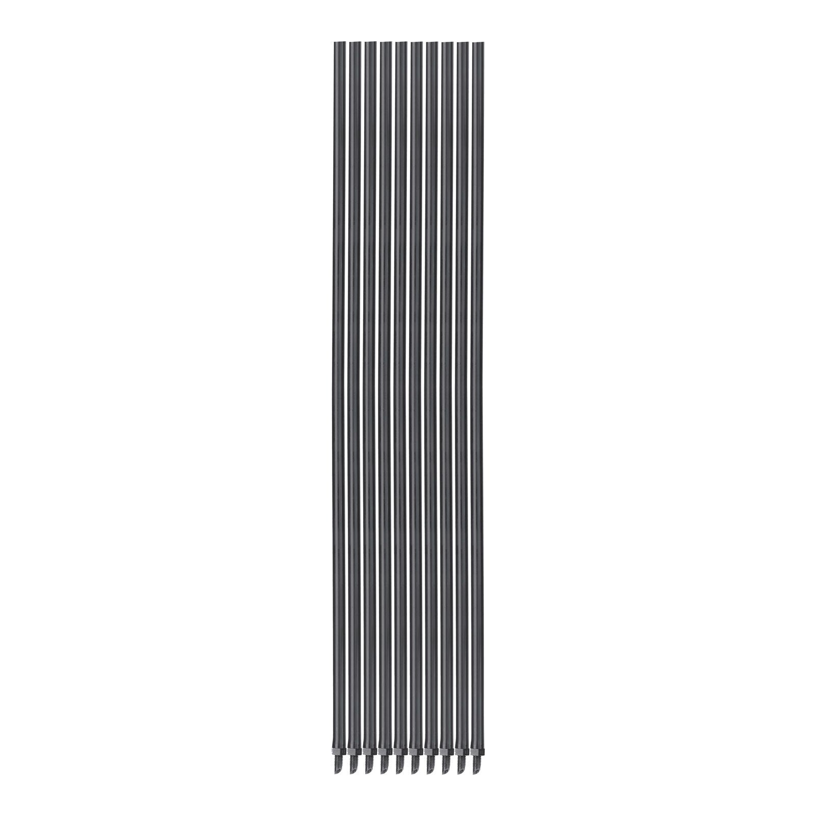 Pope 450mm Rigid Riser with Adaptor - 10 Pack, Black Polypropylene