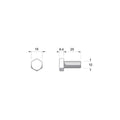 Zenith M10 x 25mm Zinc Plated Hex Head Bolts and Nuts - 2 Pack - Strong Grip - SuperSaverAU - view 2