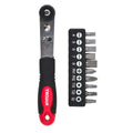 Trojan 11 Piece Ratchet Screwdriver Set - 82mm x 30mm x 183mm - Red Black - SuperSaverAU - view 1
