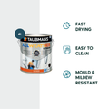 Taubmans 4L Hi C Blue Low Sheen Exterior Paint - Water Based - Mould Resistant - SuperSaverAU - view 2