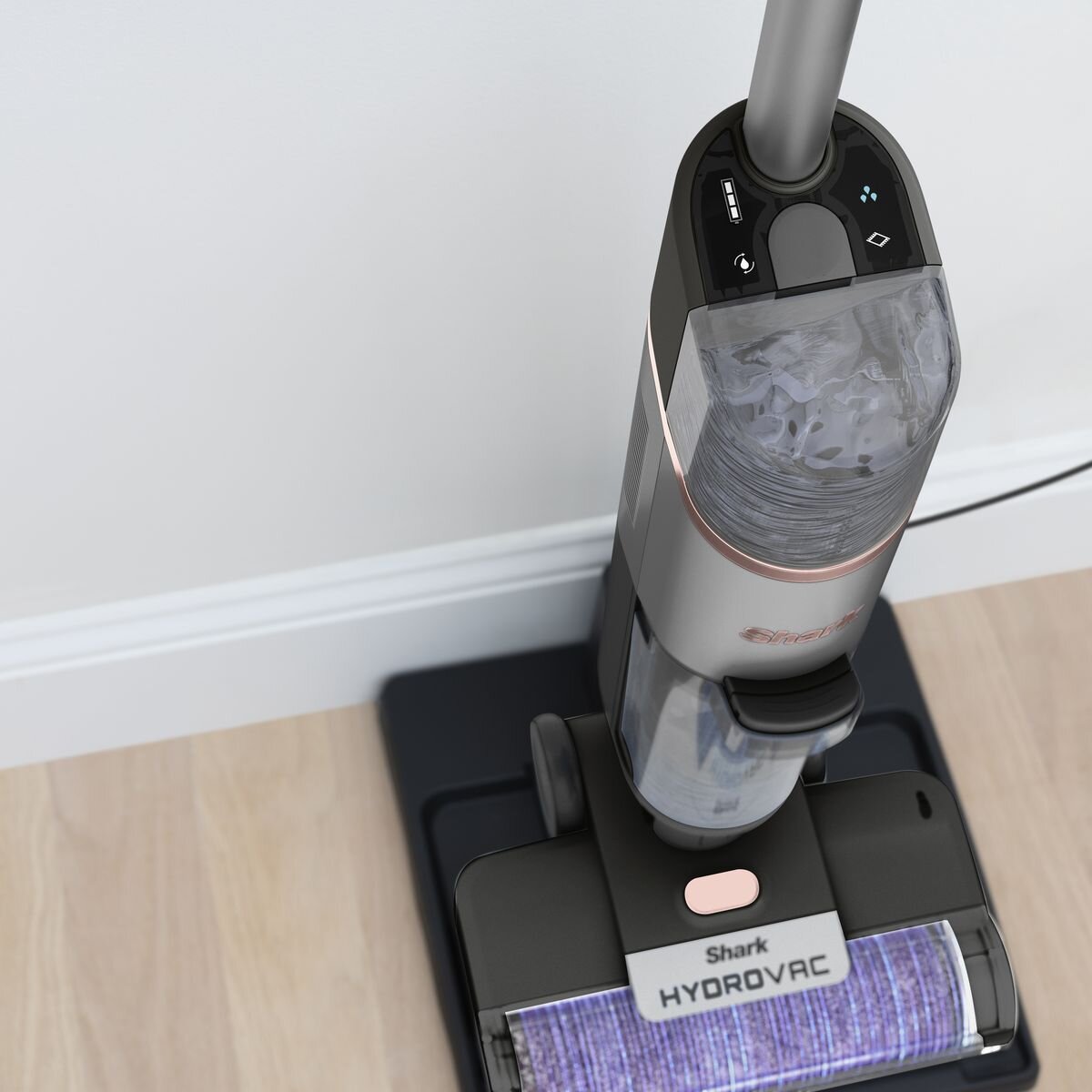 Shark HydroVac cordless 3-in-1 cleaner - vacuums, mops and self-cleans, two-tank system, charcoal - WD210