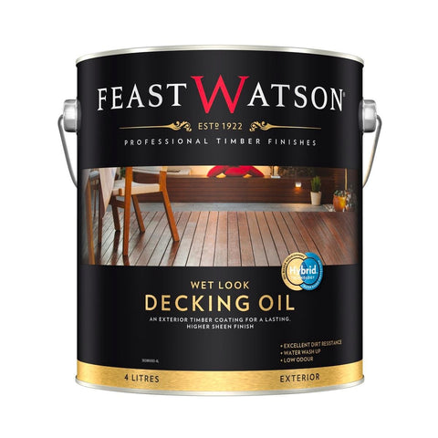 Feast Watson Wet Look Decking Oil 4L Water Based UV Resistant - SuperSaverAU - view 1