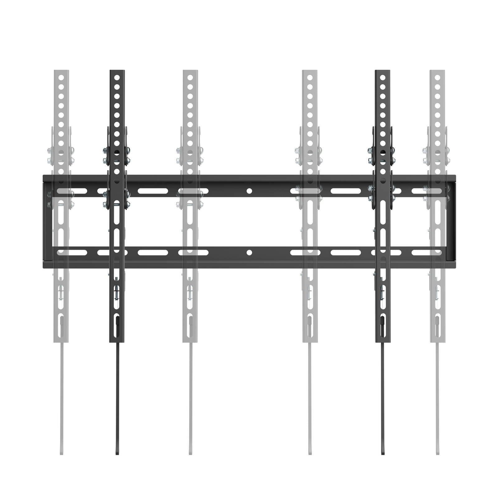 Practa 37-85" Variable Height Tilt TV Wall Mount Black PRWMTL