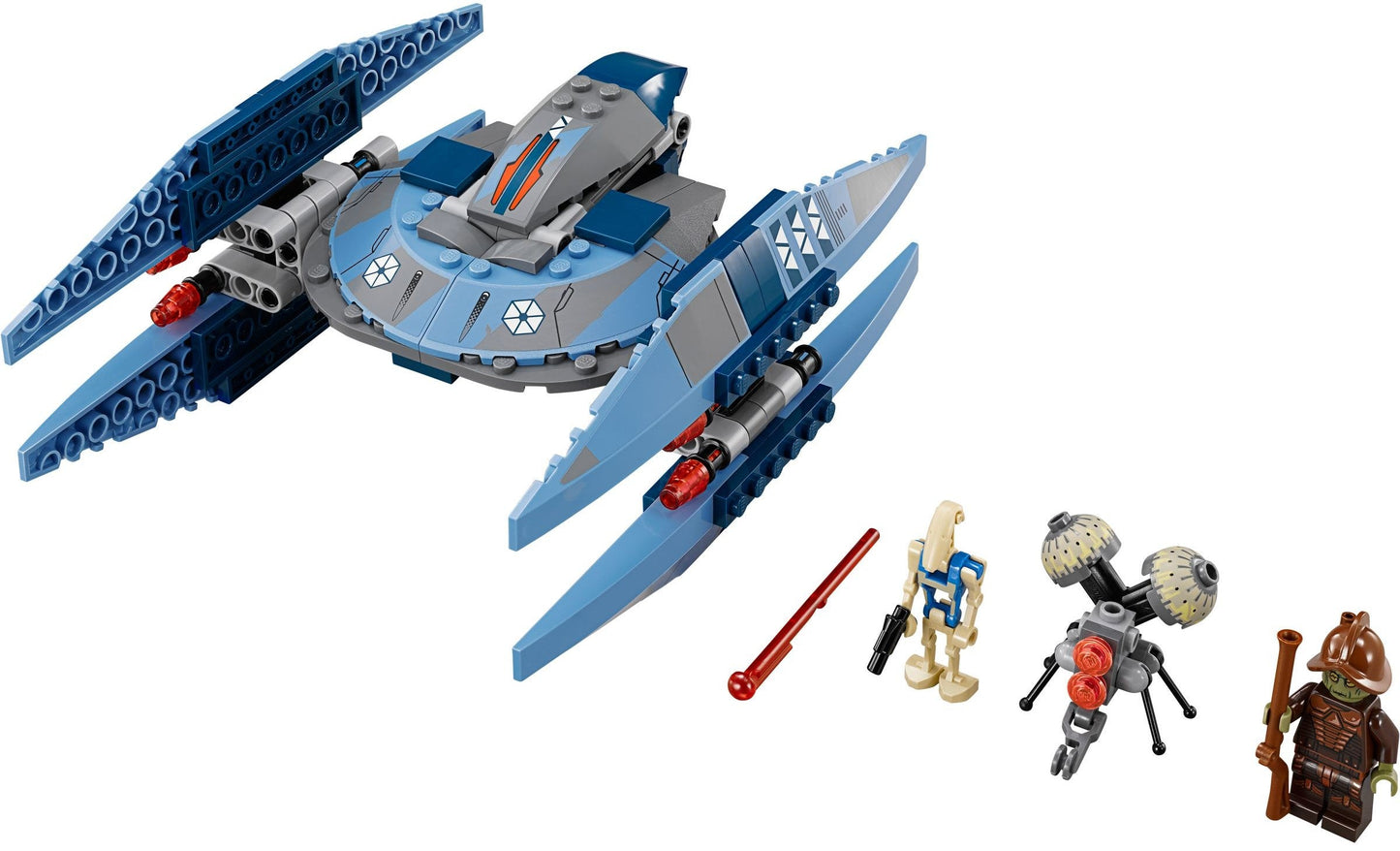 LEGO 75041 Vulture Droid with Buzz Droid & Neimoidian Warrior