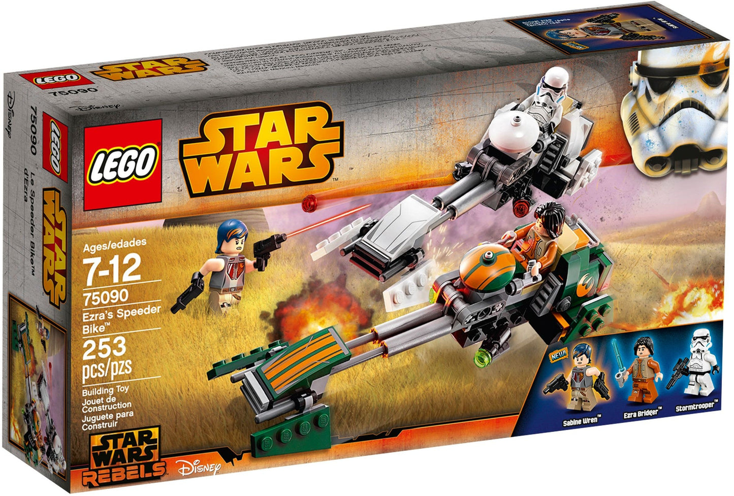 LEGO 75090 Ezra's & Imperial Speeder Bikes Star Wars Rebels