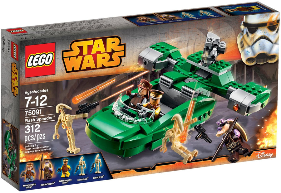 LEGO 75091 Flash Speeder - Naboo Starfighter with Minifigures - SuperSaverAU - view 1