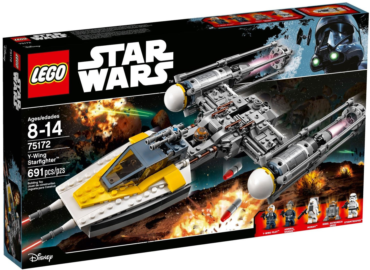 LEGO 75172 Y-wing Starfighter with Bomb-Drop Function