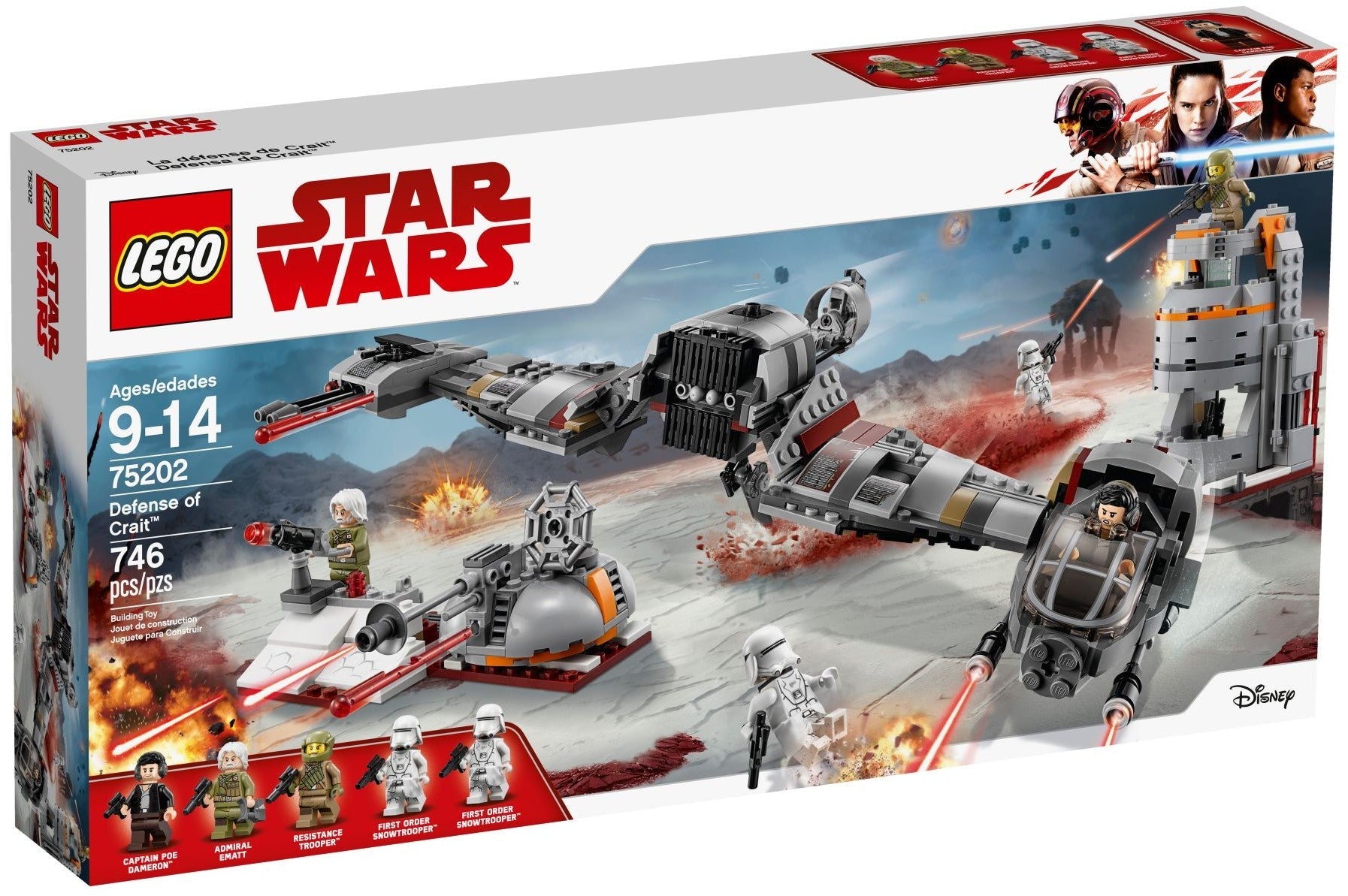 LEGO 75202 Star Wars Defense of Crait Battle Set - SuperSaverAU - view 1