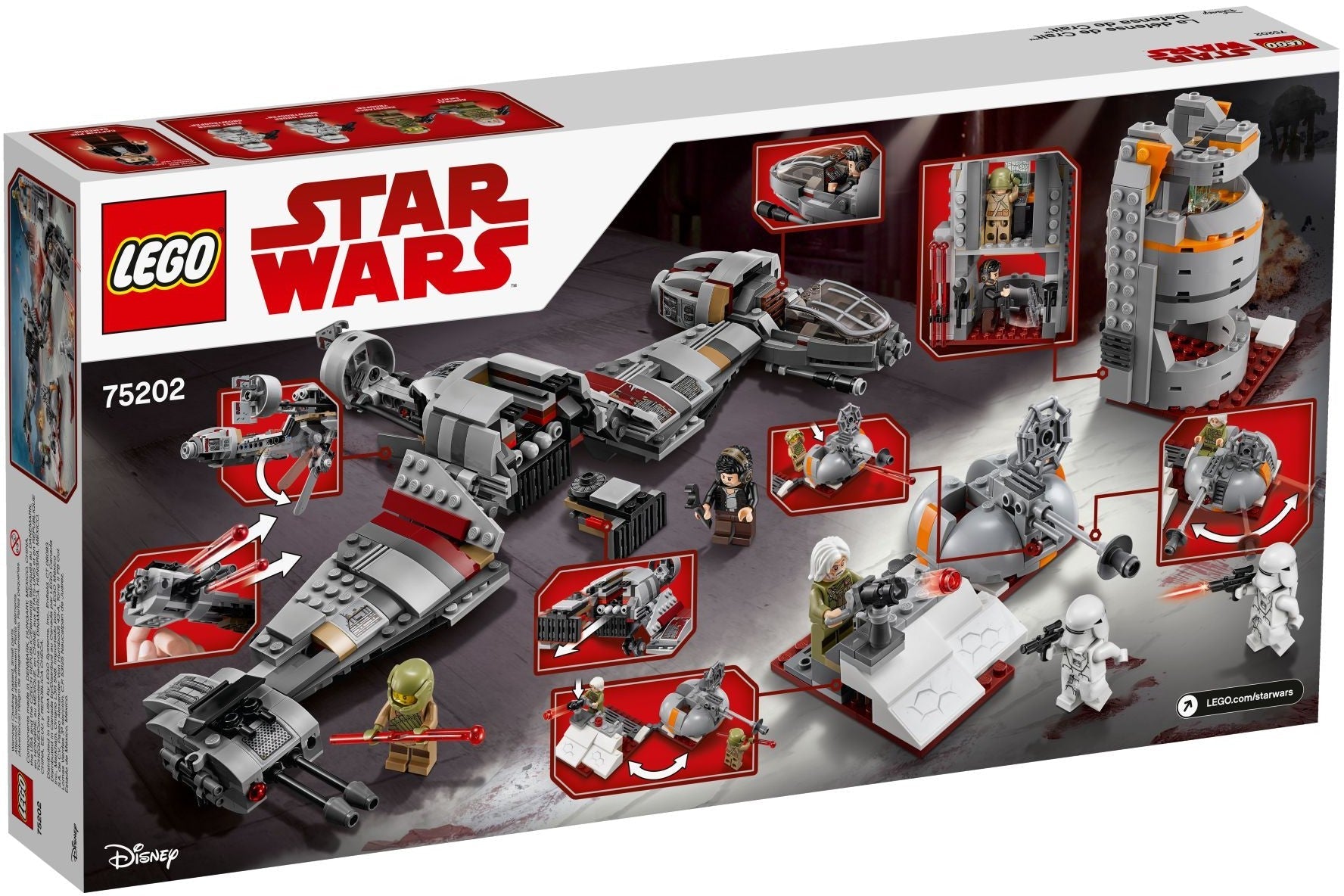 LEGO 75202 Star Wars Defense of Crait Battle Set - SuperSaverAU - view 2