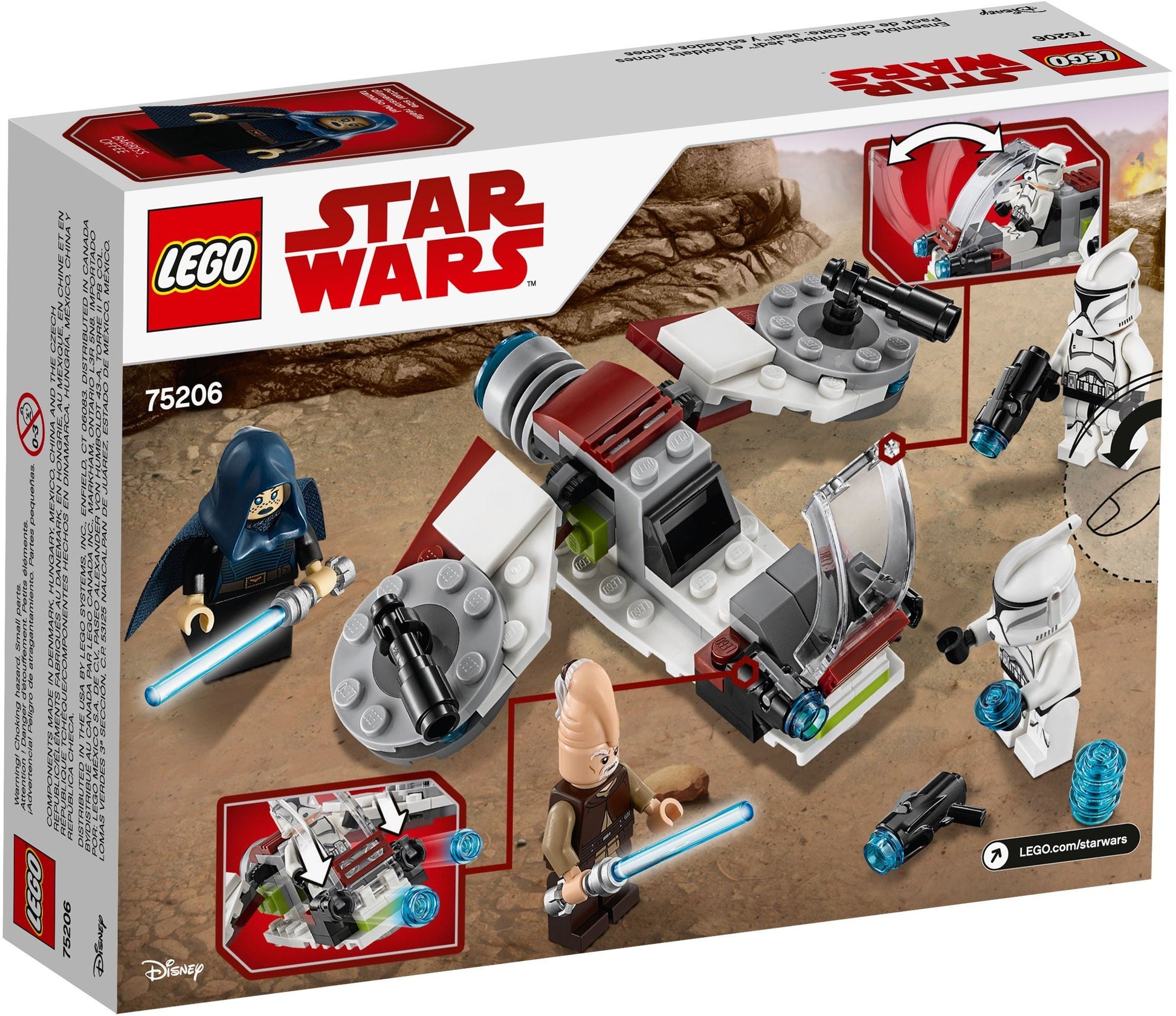 Lego Star Wars 75206 Jedi-Clone Troopers BattlePack - Auzzi Store