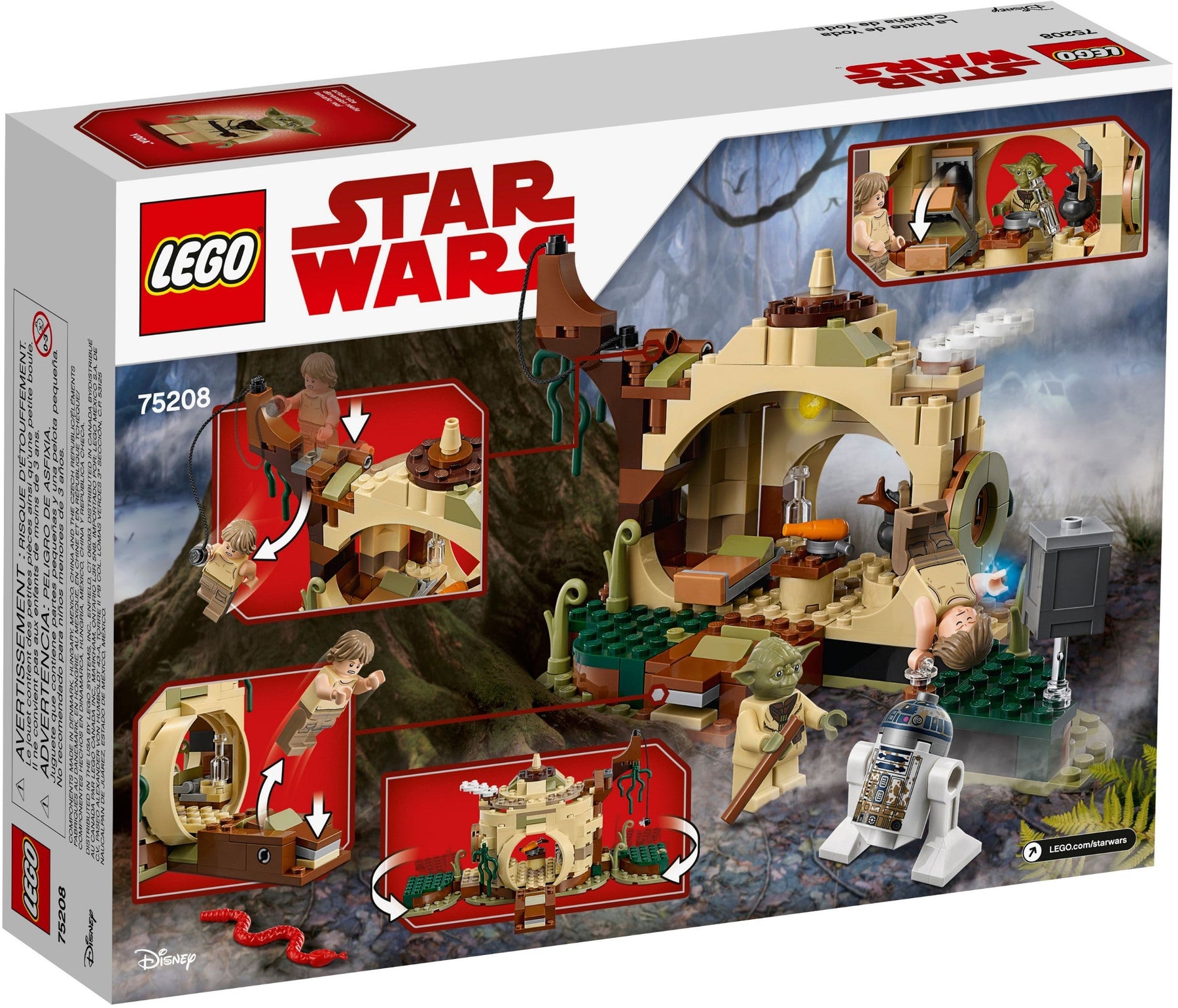 LEGO 75208 Yoda's Hut Dagobah Jedi Training Kit - SuperSaverAU - view 3