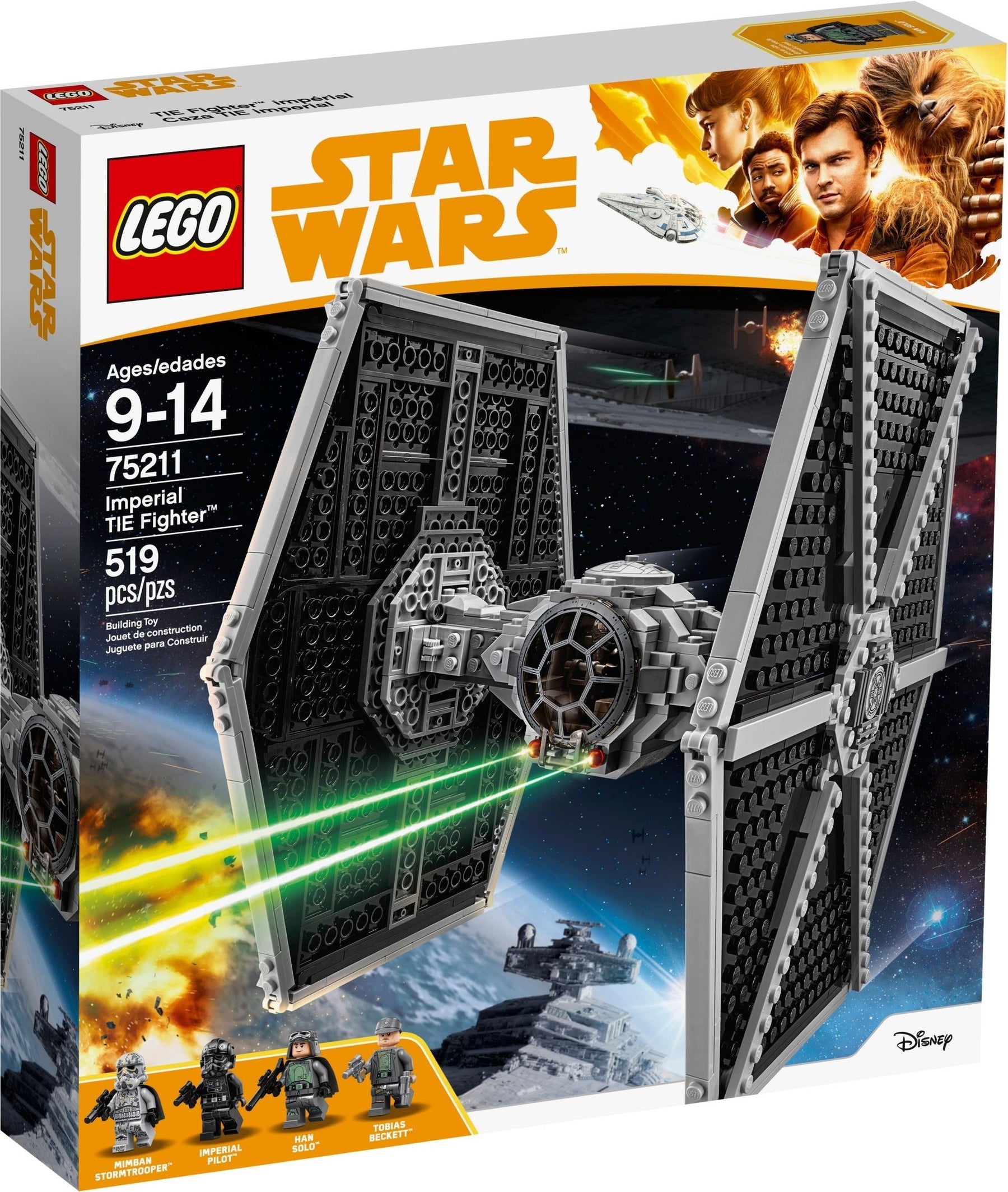 LEGO 75211 Imperial TIE Fighter - Han Solo & Tobias Beckett - SuperSaverAU - view 1