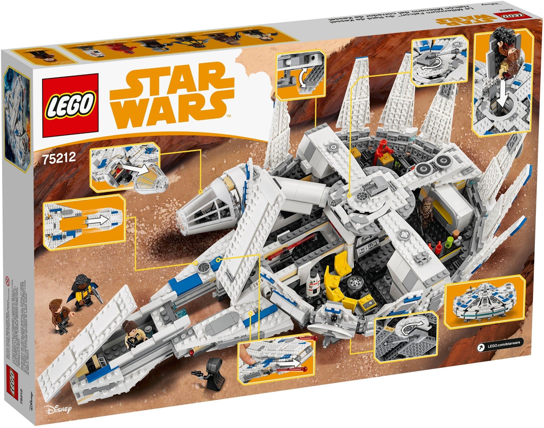 LEGO 75212 Kessel Run Millennium Falcon - Han Solo Star Wars - SuperSaverAU - view 4