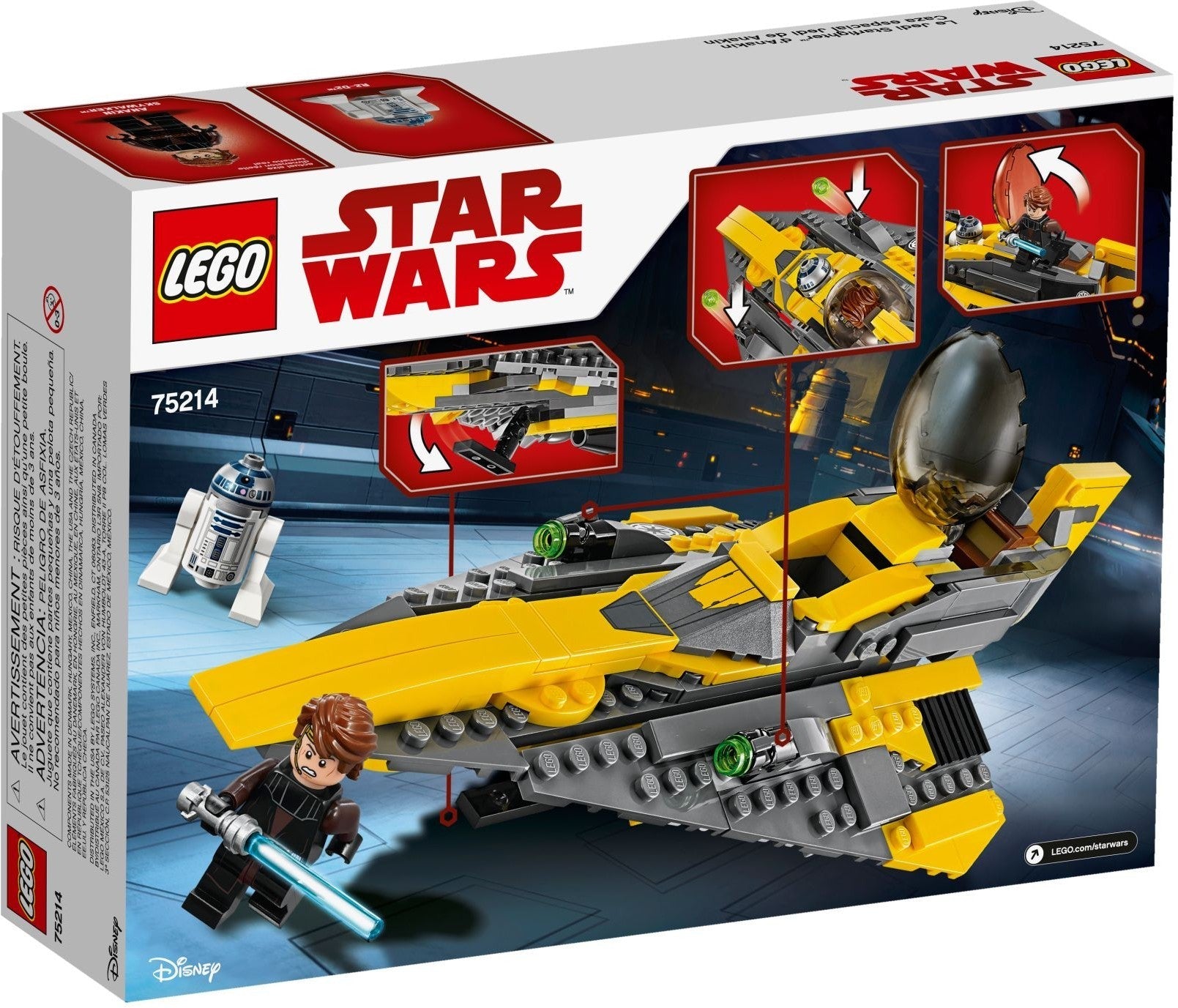 LEGO 75214 Anakin's Jedi Starfighter + R2-D2 - SuperSaverAU - view 4