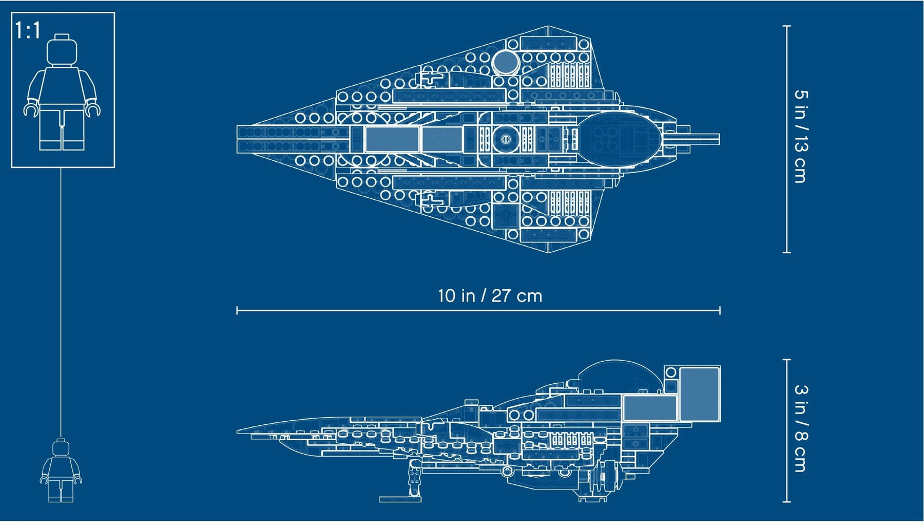 LEGO 75214 Anakin's Jedi Starfighter + R2-D2 - SuperSaverAU - view 5