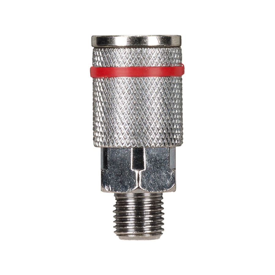 Powerfit Male Coupler - 1/4" BSP - Steel - Ryco Style - SuperSaverAU - view 1