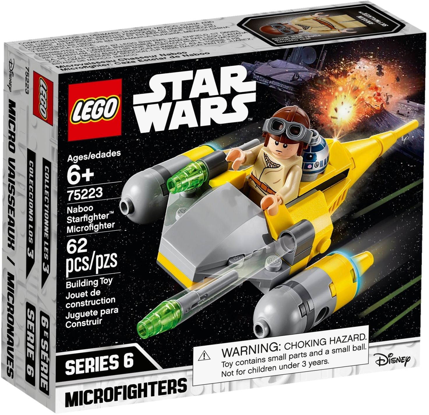 LEGO 75223 Naboo Starfighter Microfighter - Anakin & R2-D2 - SuperSaverAU - view 1