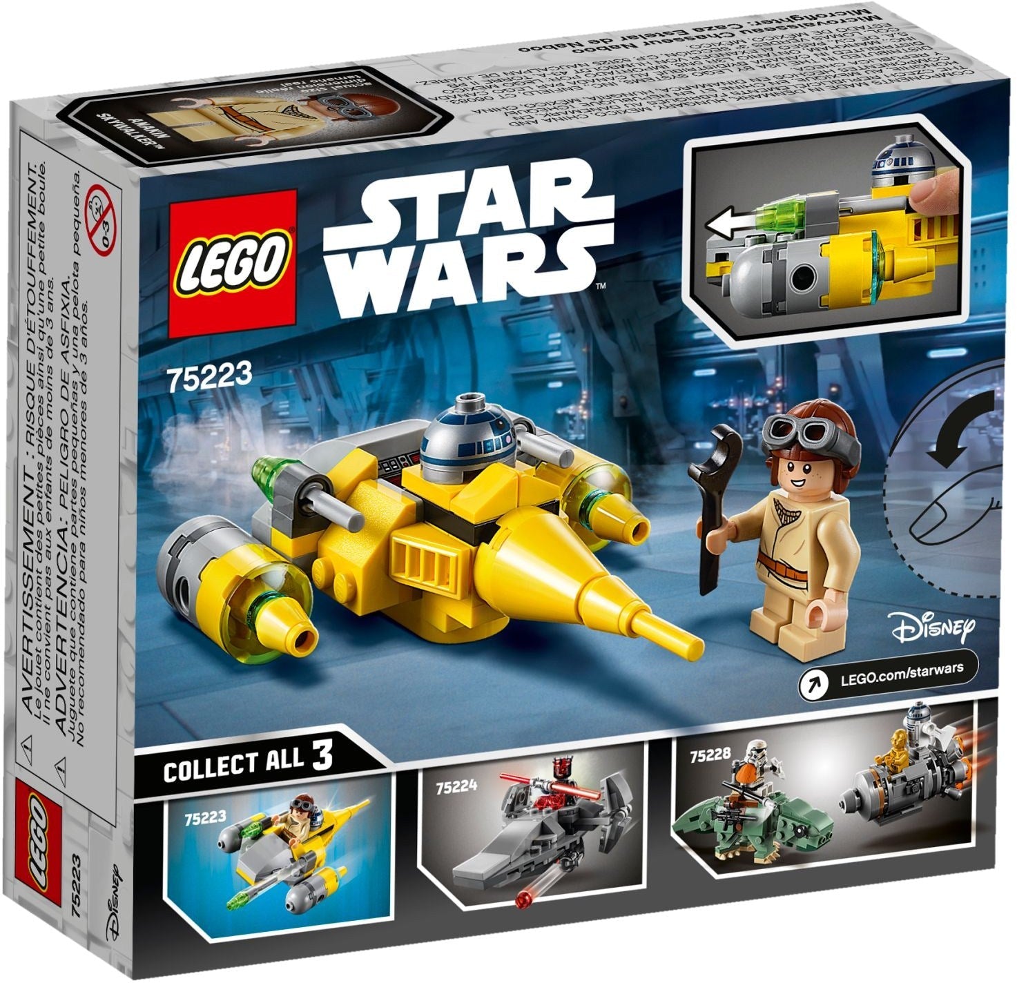 LEGO 75223 Naboo Starfighter Microfighter - Anakin & R2-D2 - SuperSaverAU - view 4