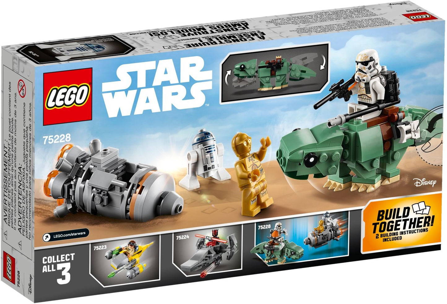 LEGO 75228 Escape Pod vs. Dewback Microfighters