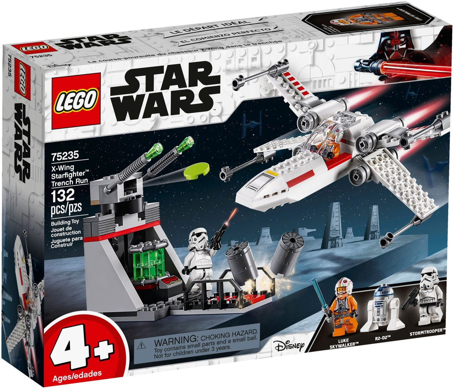 LEGO 75235 X-wing Starfighter Trench Run Building Toy Set