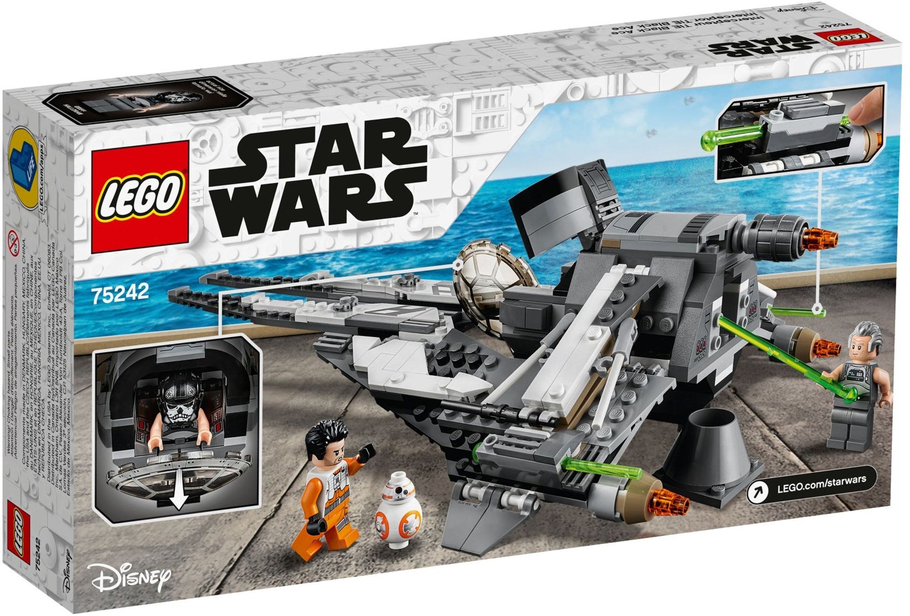 LEGO 75242 Black Ace TIE Interceptor - Star Wars Resistance - SuperSaverAU - view 4