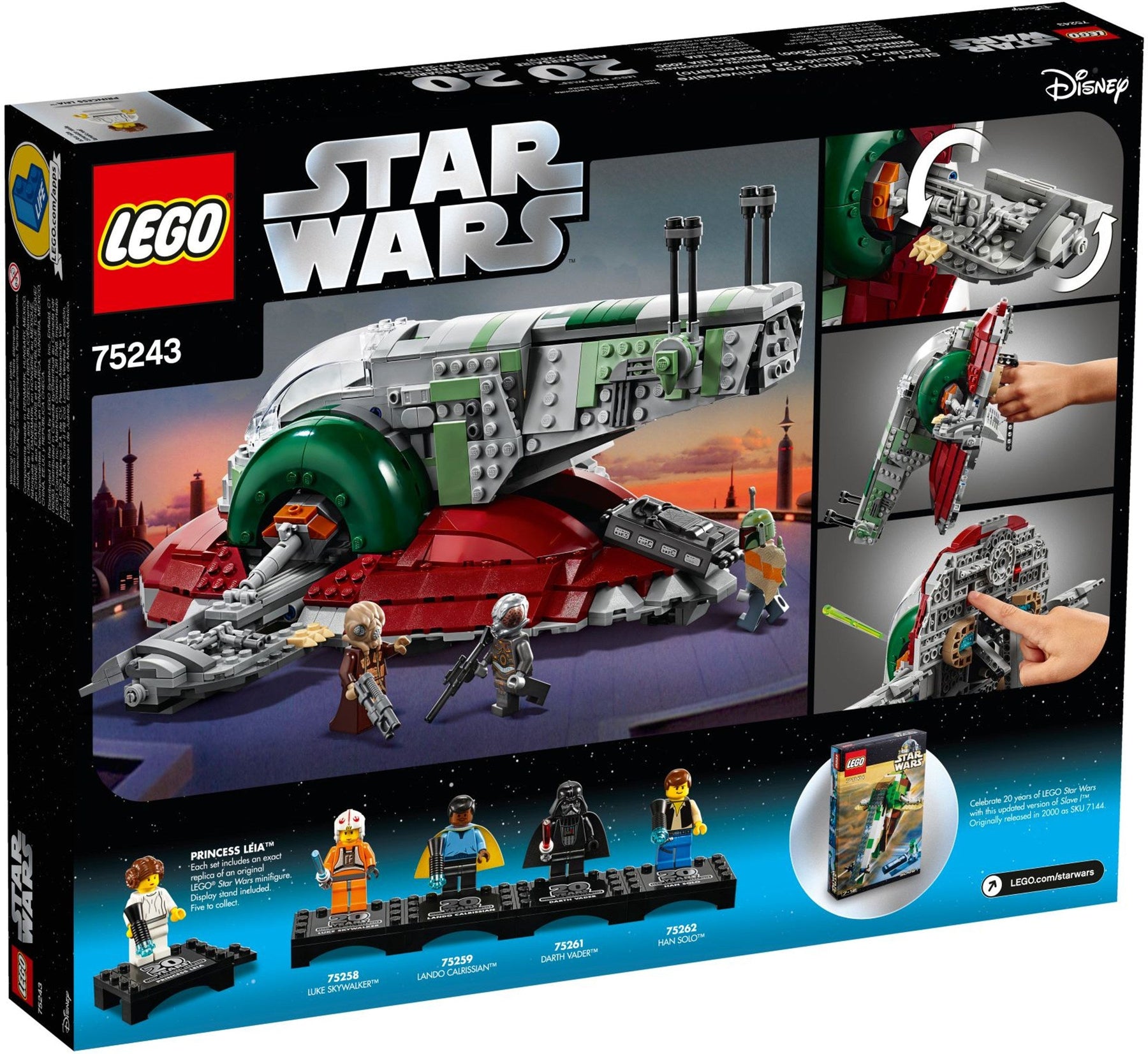 LEGO 75243 Slave I - 20th Anniversary Edition Starship - SuperSaverAU - view 4