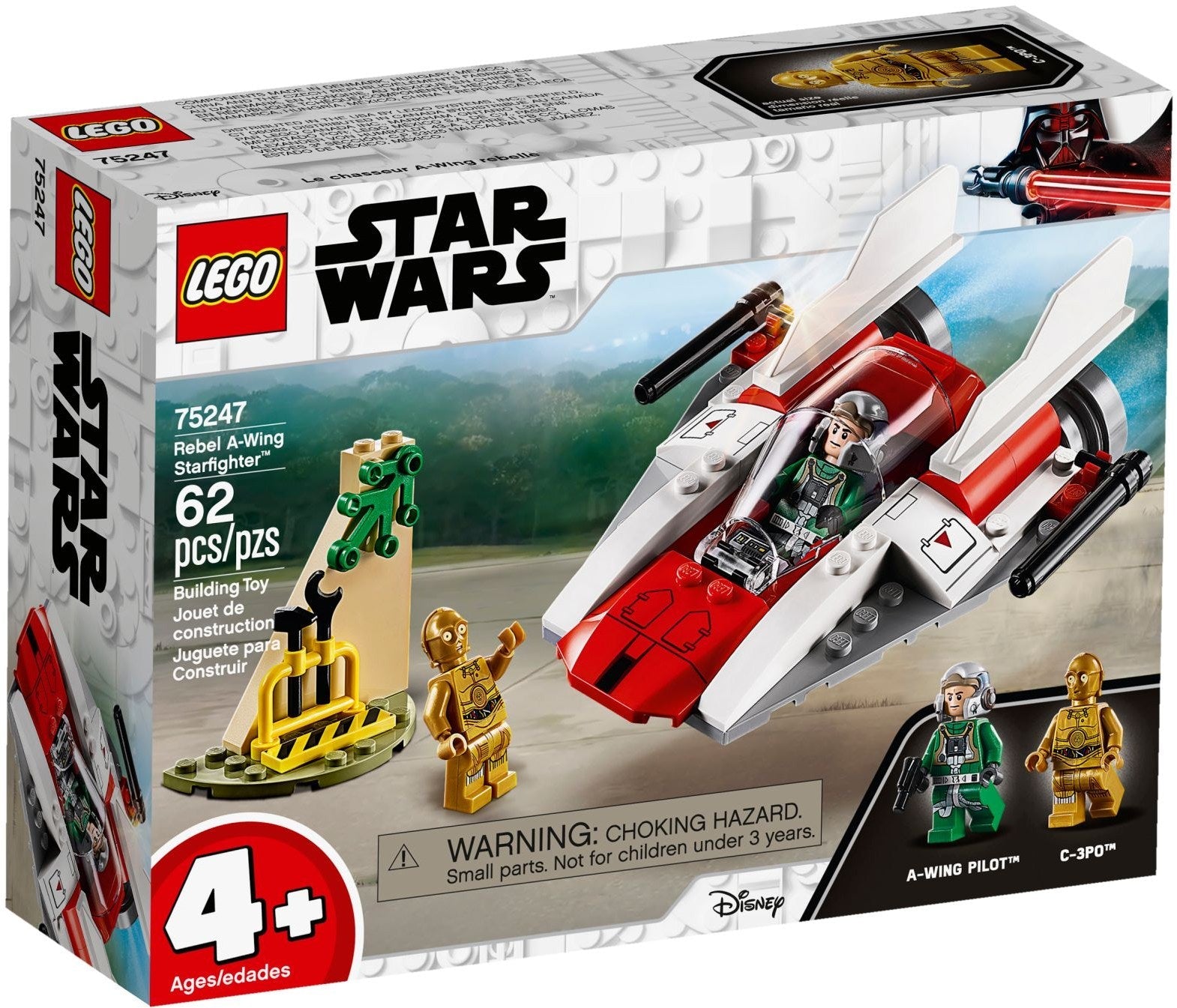 LEGO 75247 Rebel A-wing Starfighter 4+ C-3PO - SuperSaverAU - view 1