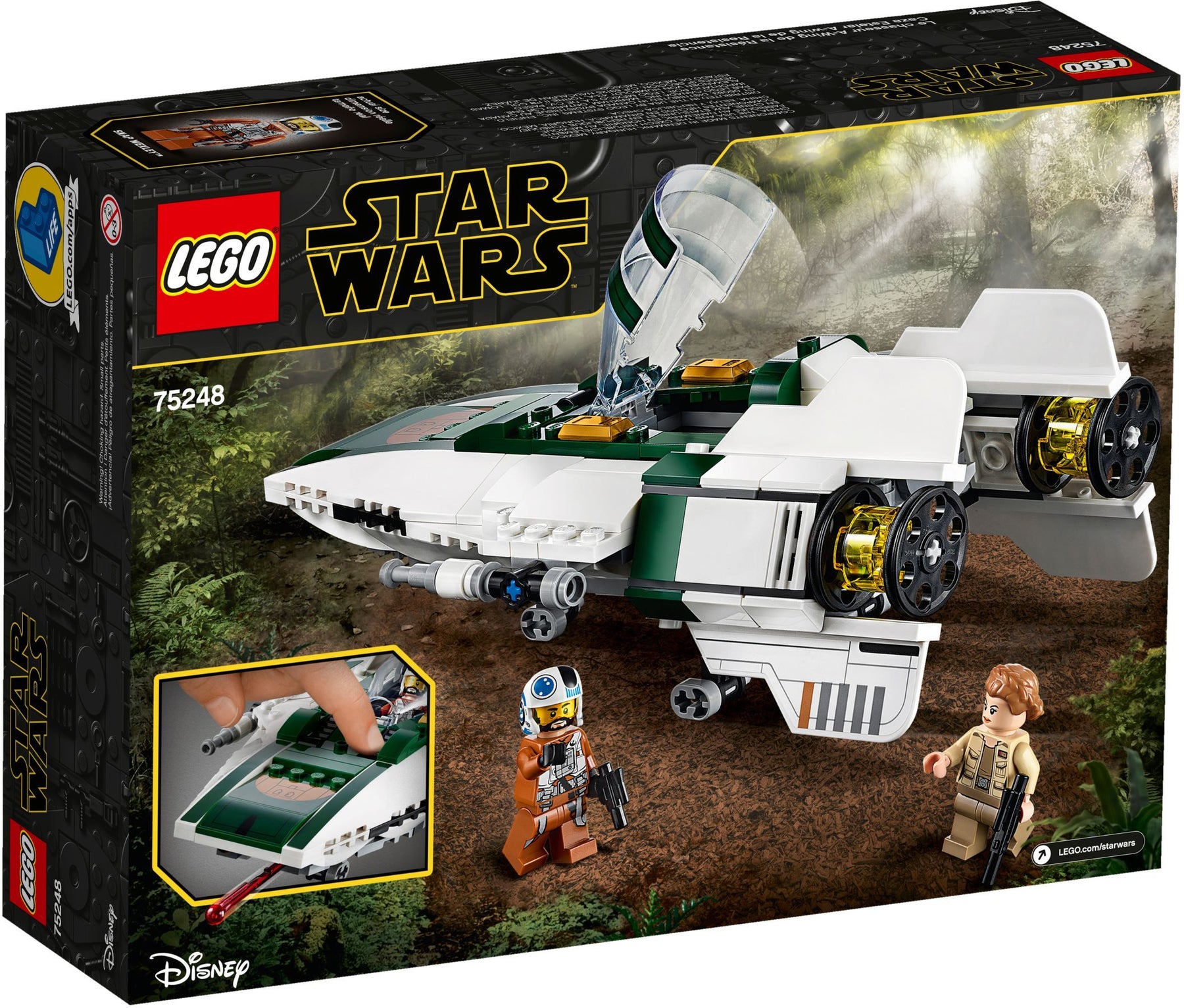 LEGO 75248 Resistance A-wing Starfighter: Snap Wexley & Connix Minifigures - SuperSaverAU - view 4