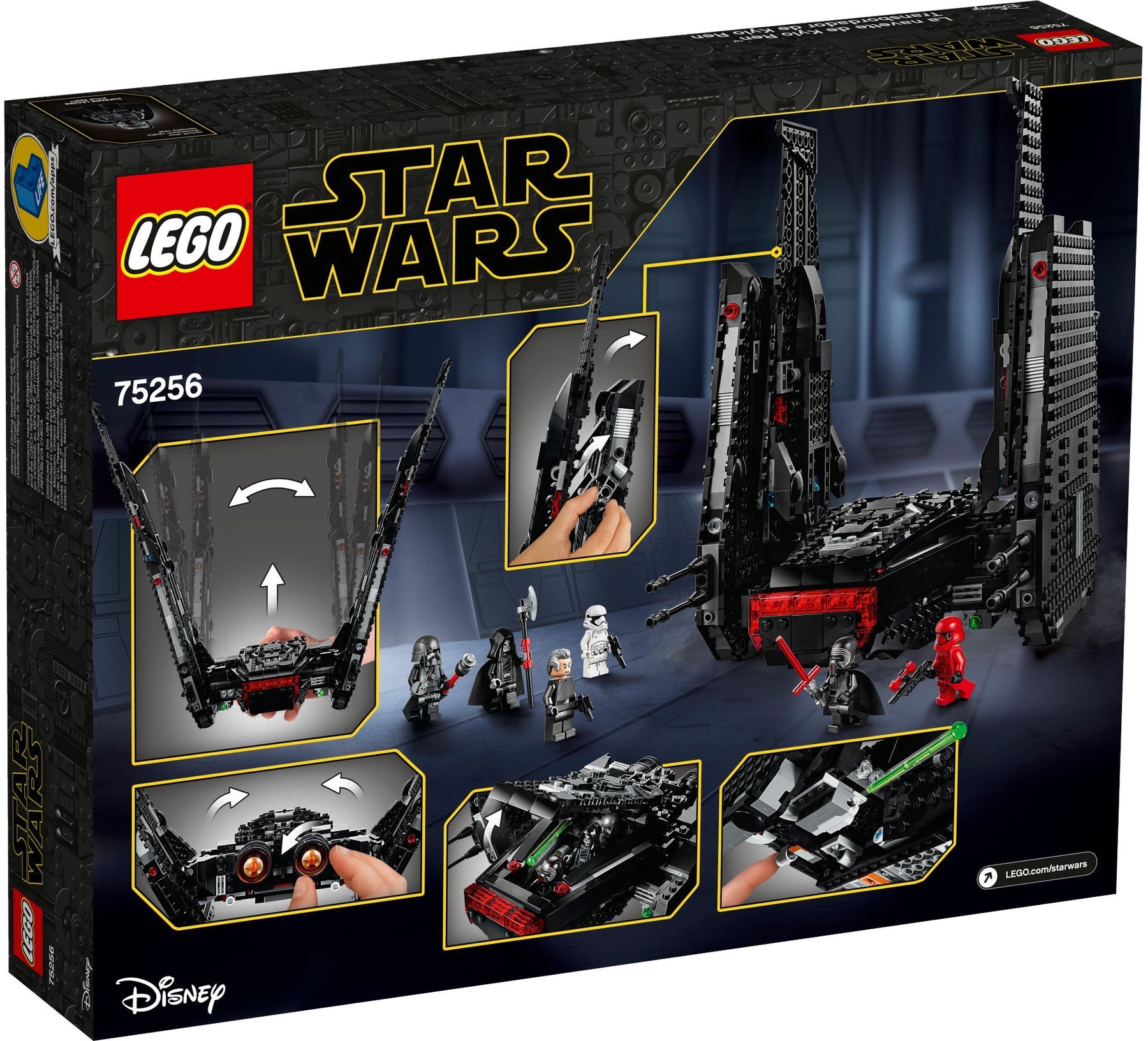 LEGO 75256 Kylo Ren's Shuttle (Rise of Skywalker) - SuperSaverAU - view 6