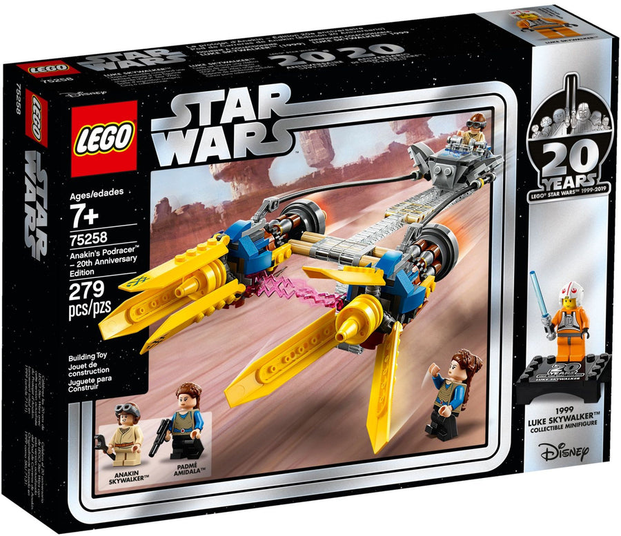 LEGO 75258 Anakin's Podracer - 20th Anniversary Edition with Luke & Padmé - SuperSaverAU - view 1