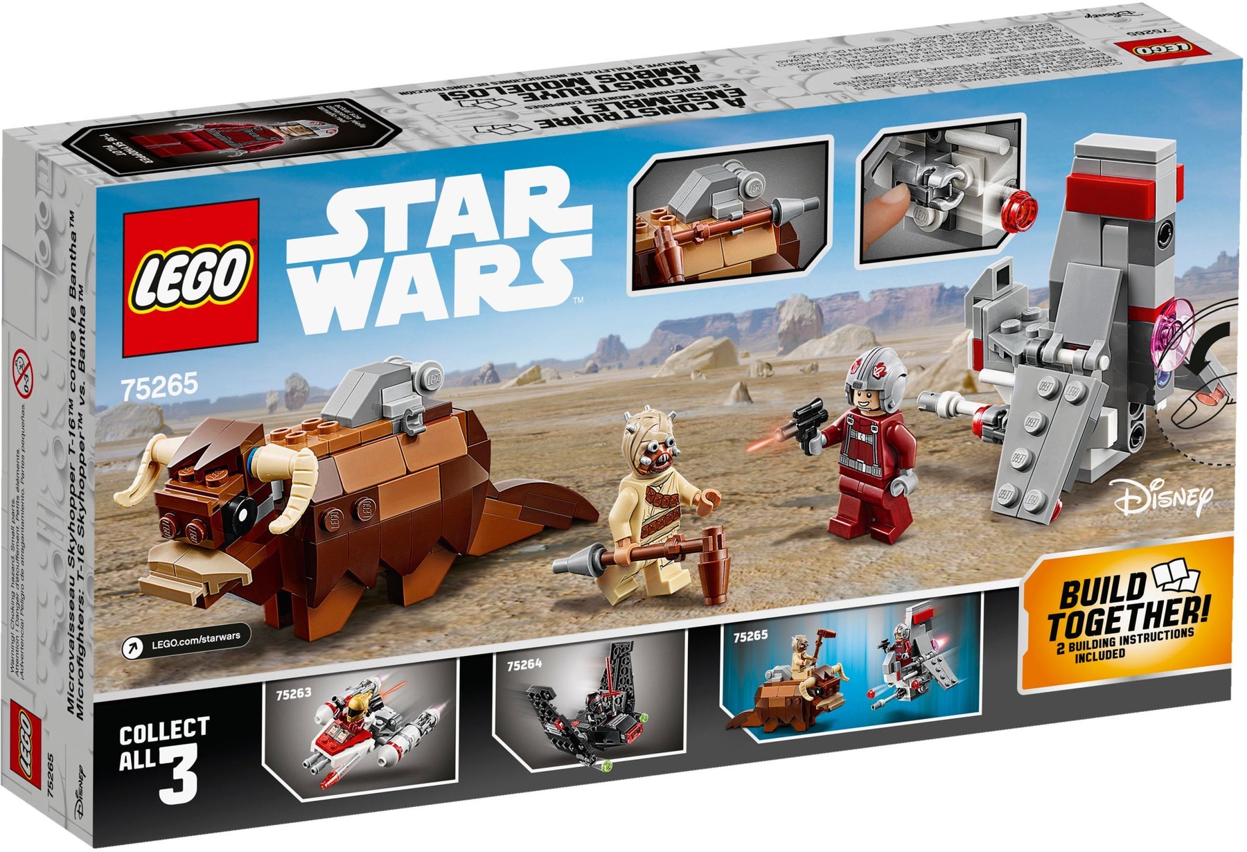 LEGO 75265 Star Wars T-16 vs. Bantha Microfighters - SuperSaverAU - view 4