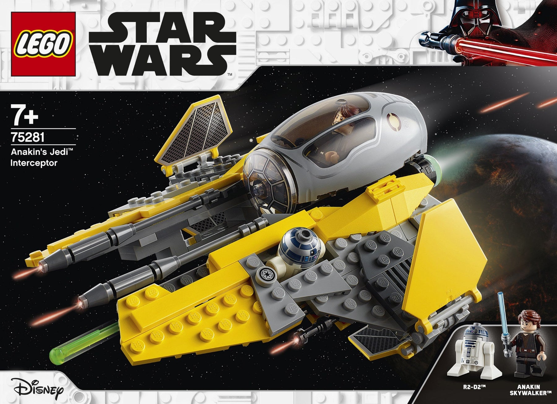 LEGO 75281 Anakin's Jedi Interceptor - Star Wars Building Toy - SuperSaverAU - view 6
