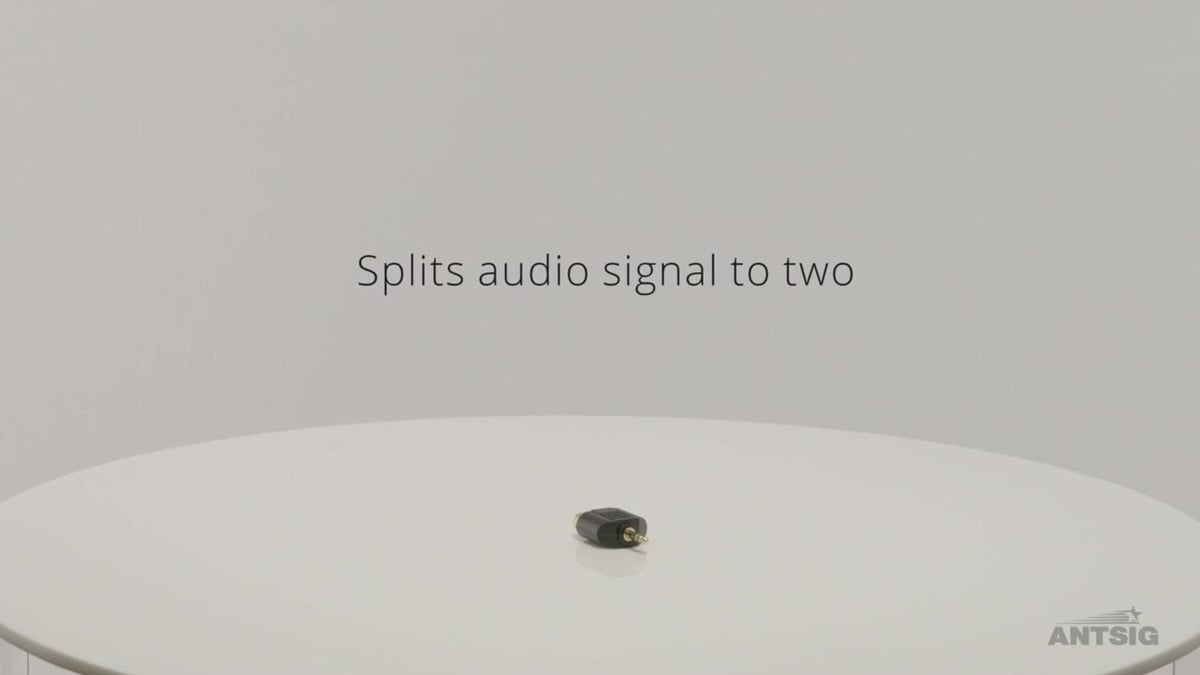 Antsig 3.5mm Plug Dual RCA Audio Adaptor - Bi-Directional - Compact - SuperSaverAU - view 5