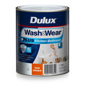 Dulux 1L Wash & Wear +PLUS Kitchen & Bathroom Low Sheen Interior Paint - Vivid White