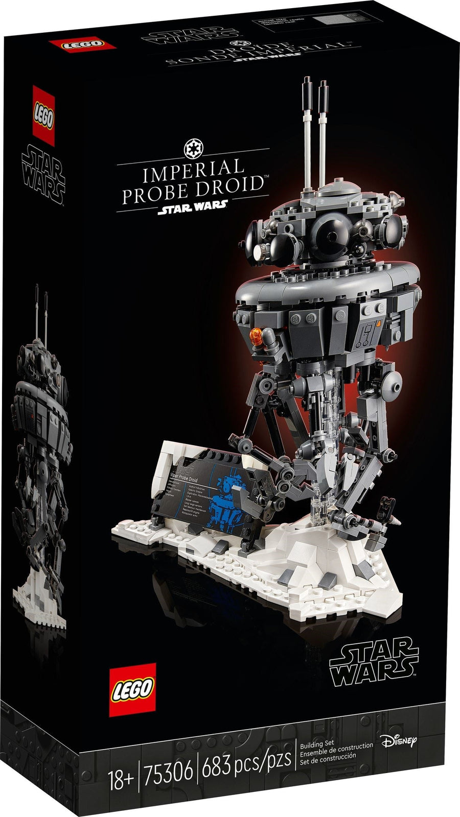 LEGO 75306 Imperial Probe Droid - Star Wars Hoth Display Model - SuperSaverAU - view 1