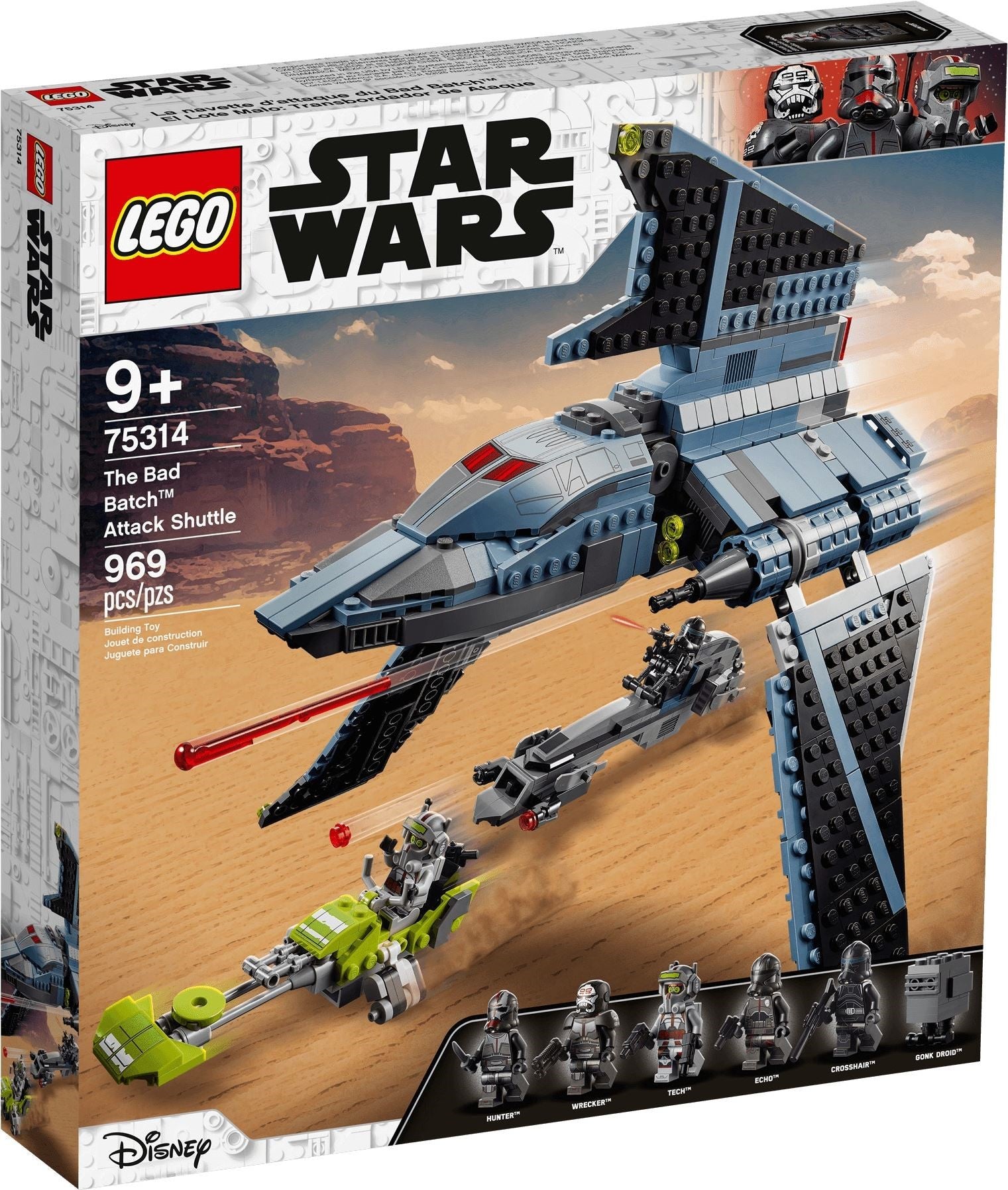 LEGO Star Wars Series 75314 The Bad Batch Attack Shuttle- Auzzi Store