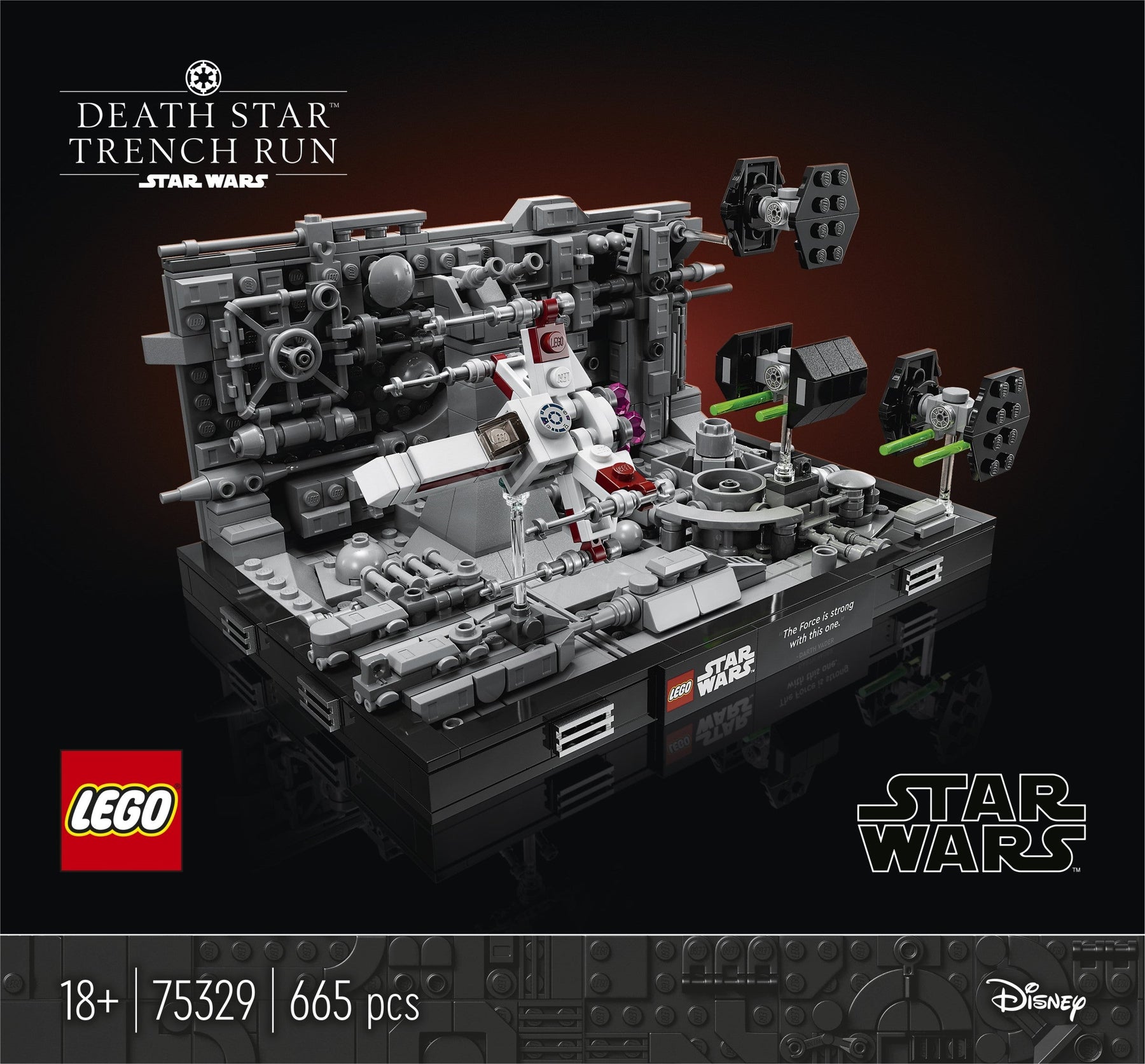 LEGO 75329 Star Wars Death Star Trench Run Diorama - SuperSaverAU - view 7