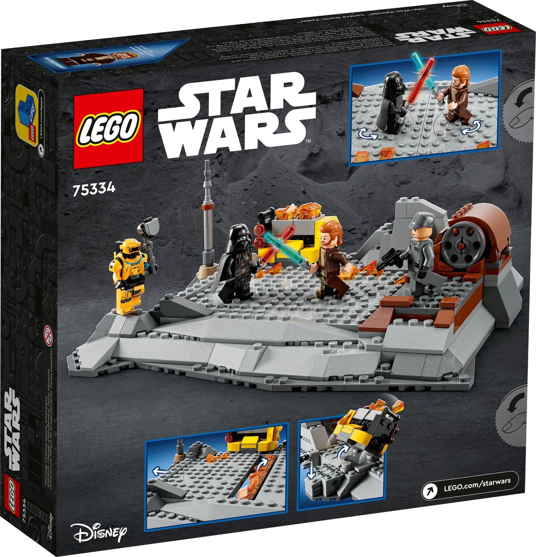 LEGO 75334 Obi-Wan vs. Vader Star Wars Building Set - SuperSaverAU - view 7