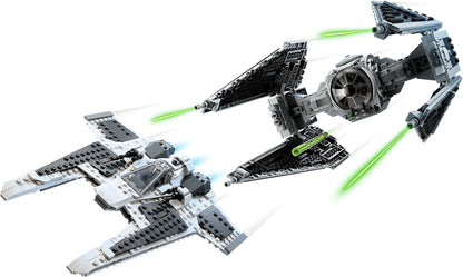 LEGO 75348 Mandalorian Fang Fighter vs. TIE Interceptor – Star Wars Battle Set