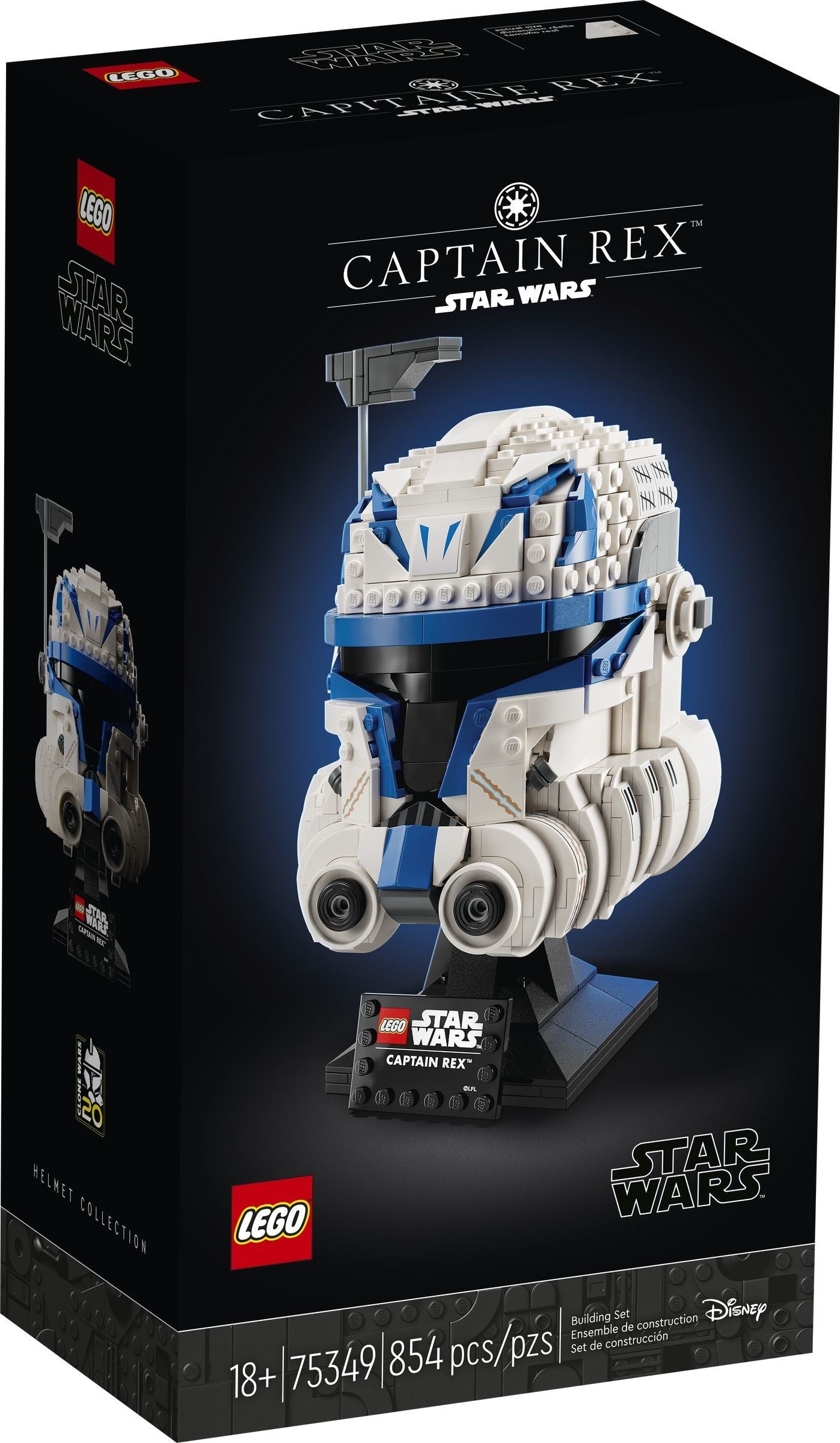 LEGO 75349 Captain Rex Helmet – Star Wars Collectible Display Model